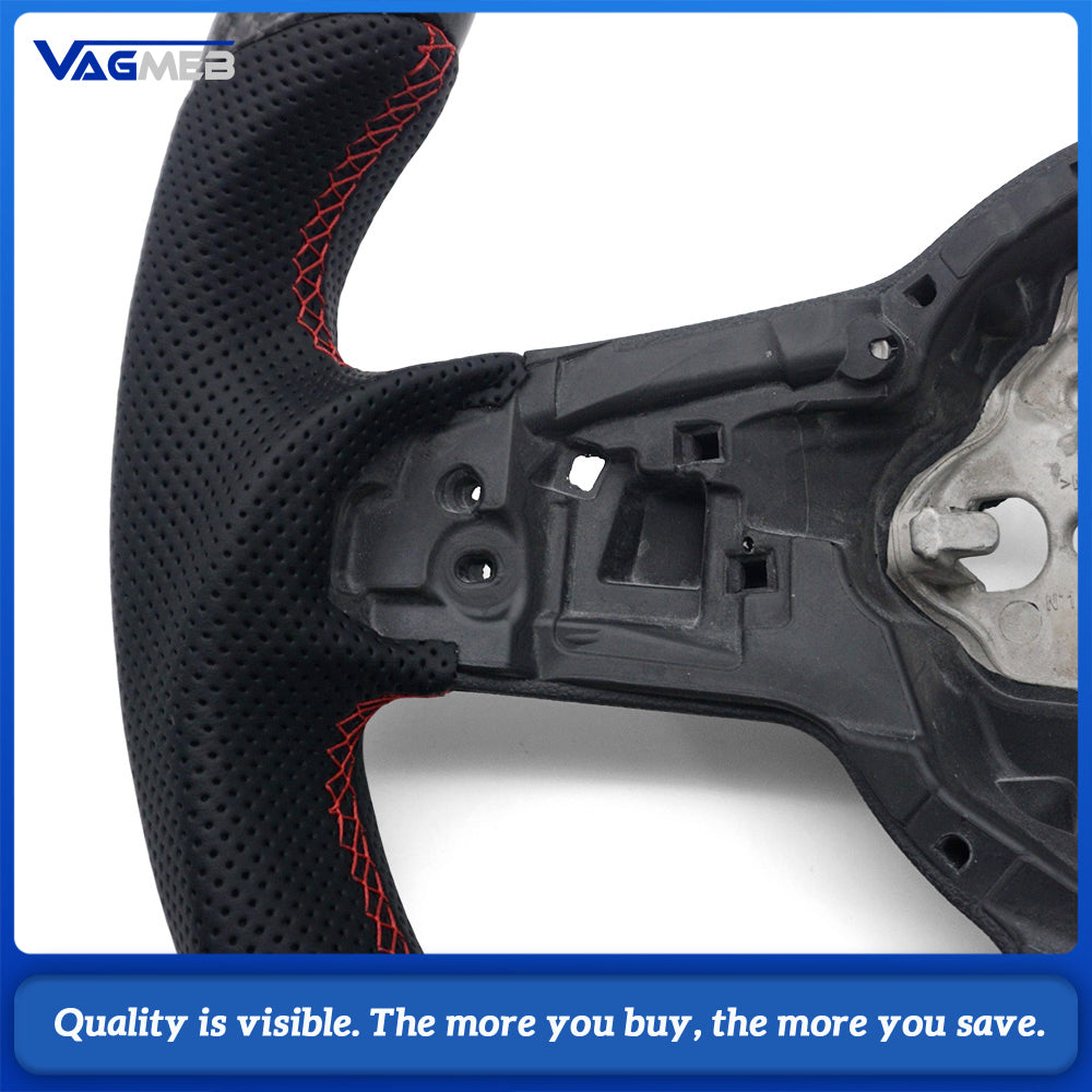 Real Carbon Fiber Steering Wheel for Gti Golf Vw MK7 2015-2019 Golf 7 R 2015-2017