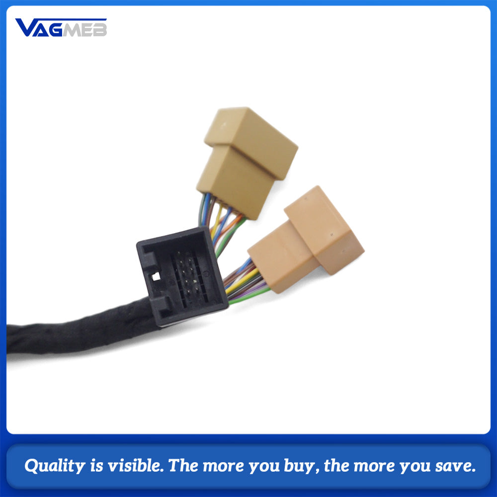 PQ To MQB PDC Parking Assist Adapter Harness 3‑Pin To 2‑Pin For VW Skoda Park Distance Control Module Retrofit