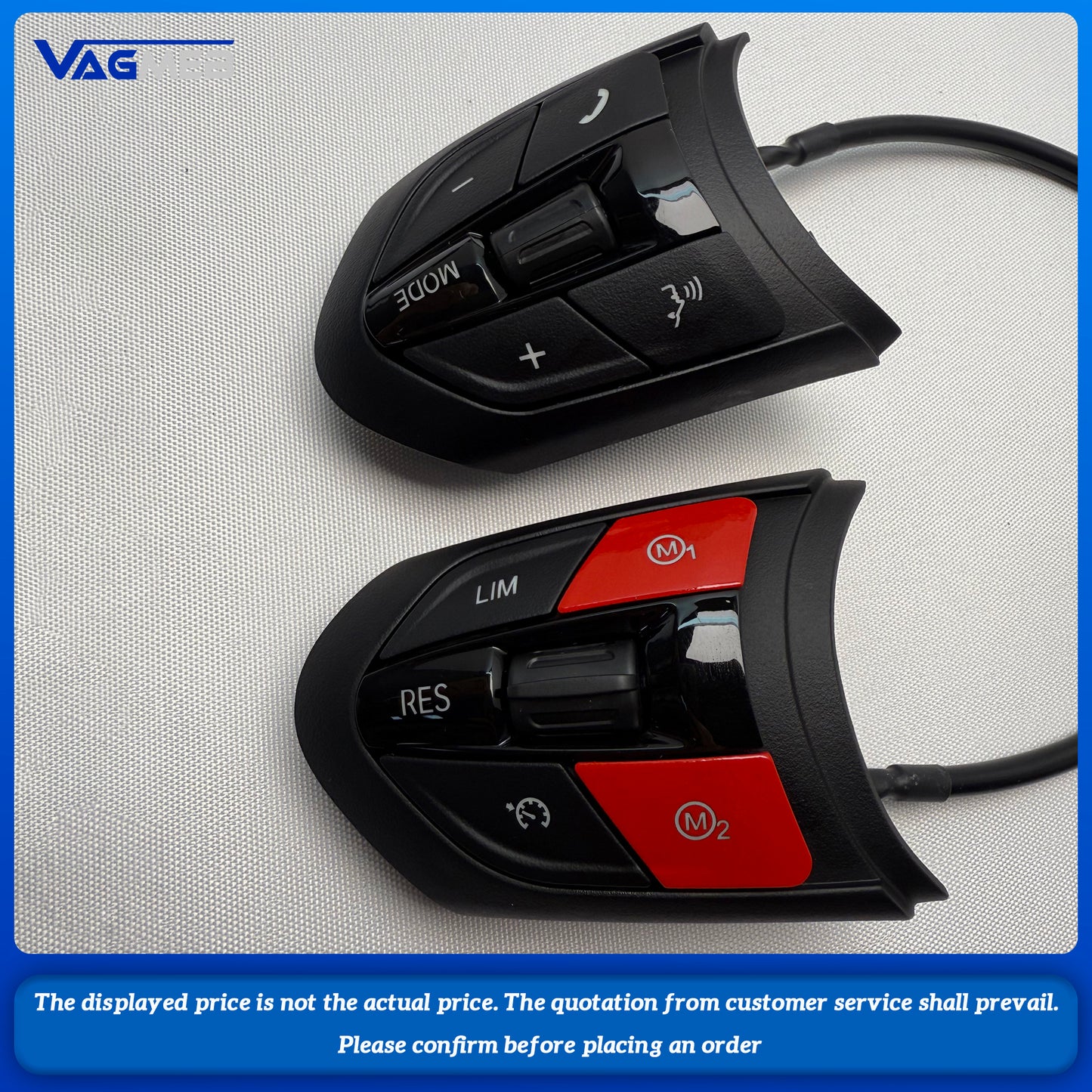 Black/Red/Blue Style For BMW 35 Series F20 F30 F31 F35 F10 F11 F18 E90 E91 E92 E93 Steering Wheel Button With M1M2 Button