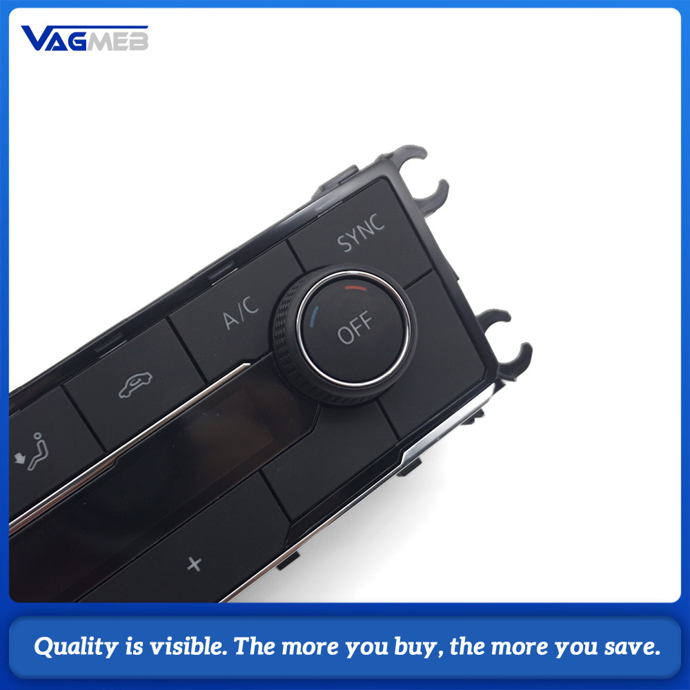 22G 907 044 F Auto Climate Control Panel for VW Polo MK6 Plus w/ Seat Heating Dual Zone AC Button Touch Air Conditioning Switch