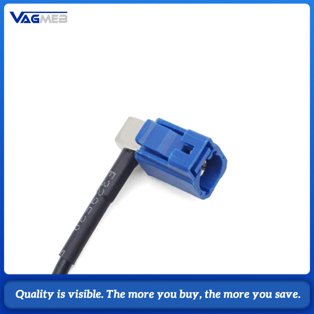 Car GPS BeiDou Dual Mode Navigation Antenna, FAKRA Blue Plug, Vehicle GPS Signal Receiver Aerial with Extension Cable