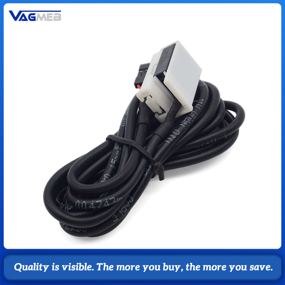 1.5M AUX Audio Wire Harness 3.5mm Male‑Male Stereo Aux Cable Car Radio Auxiliary Input Extension Cord