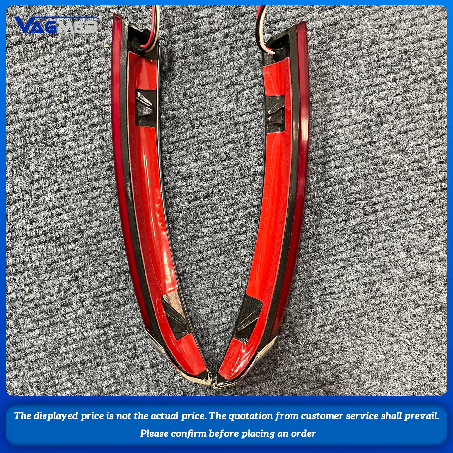 For Audi A6 C8 running lights - red