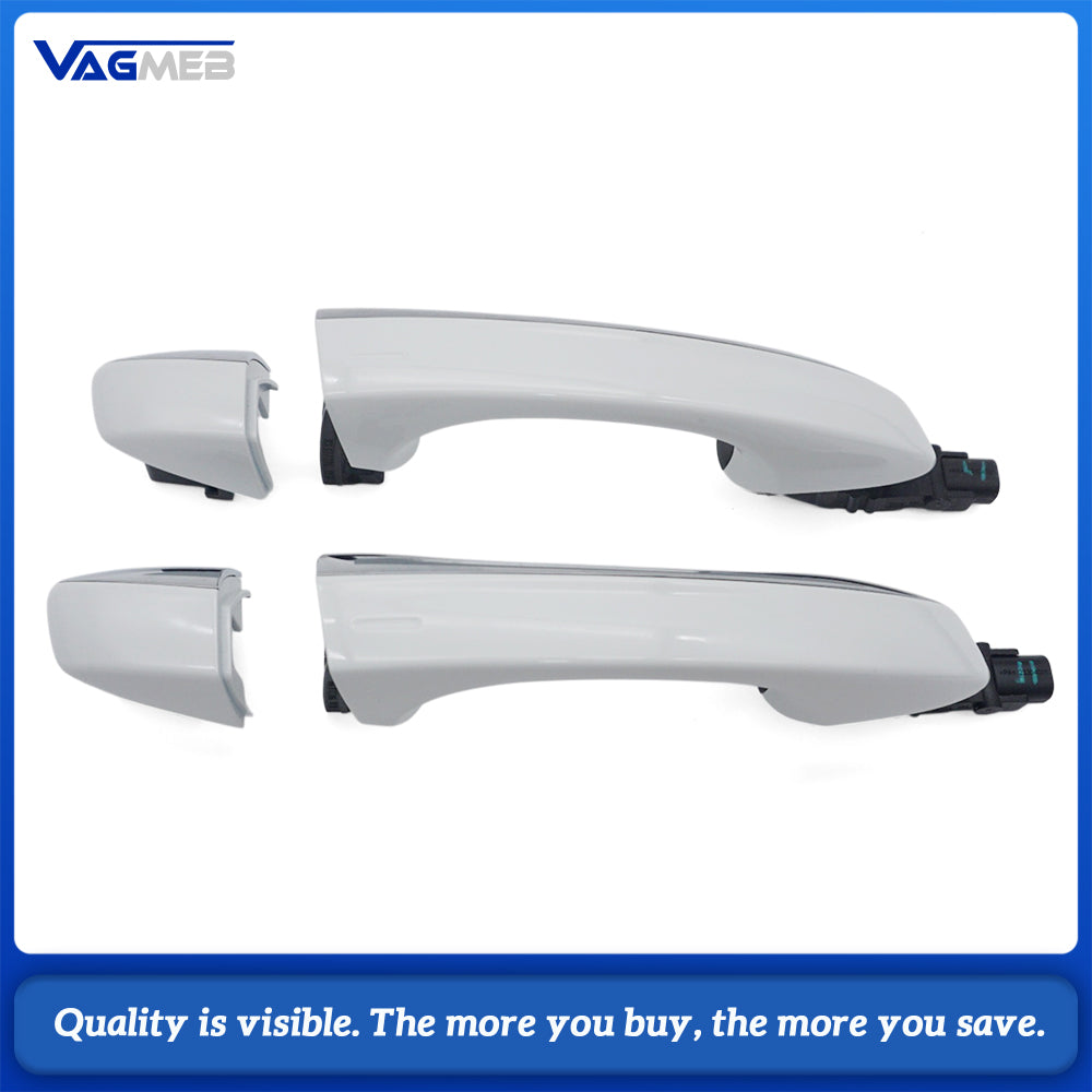 Car 4Pcs KESSY Smart Inductive Exterior Door Handle With LED Welcome Light, OE 3GG837205/206 For Skoda Octavia MQB
