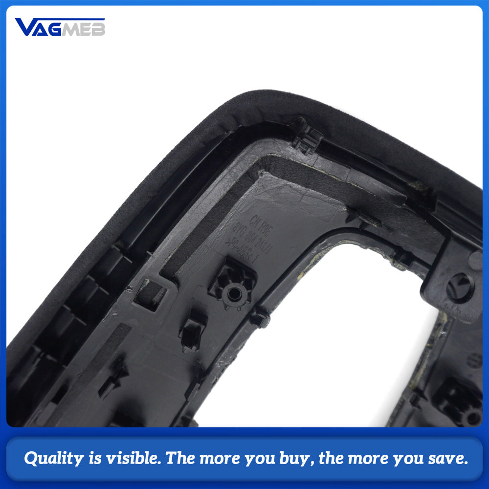 Suitable For Audi A38Y S3 LOGO Overturned Fur Interior Decoration Car Interior Supplies Gear Panel Gear Shift Modification