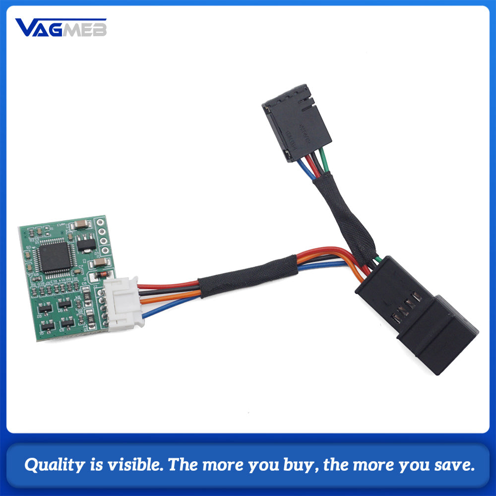 For Audi A3 A4 A5 A6 A7 Steering Wheel Decoder Simulator, Old Car Upgrade New Steering Wheel CAN Bus Decoder Module Car Modification Accessory