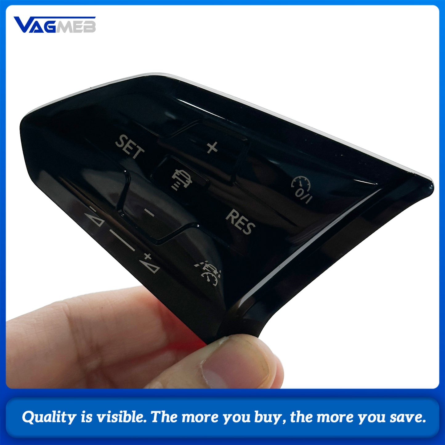 For VW Golf7 MK7 Golf 8 MK8 Passat B8 Tiguan L For ID3 ID4 ID6 1EA959442AB Multi Function Steering Wheel LCD Touch Button Shell