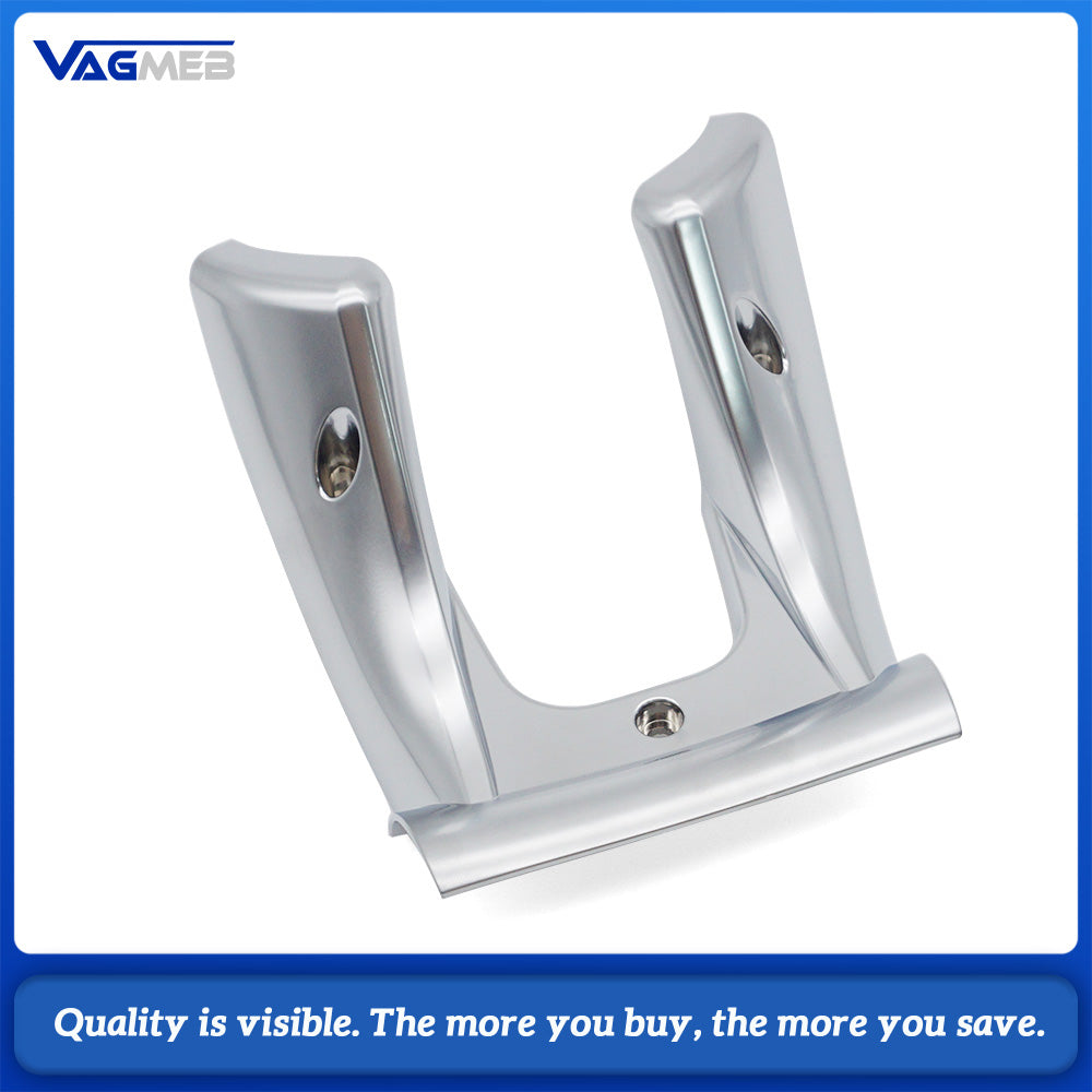 For AMG Steering Wheel Decor Frame Base Cover, Chrome Silver Decoration Trim Cover