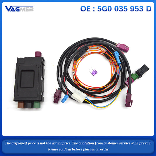Splitter Module For VW PASSAT B8 For Golf Car USB HUB Converter Adapter Cable 5G0 035 953 D
