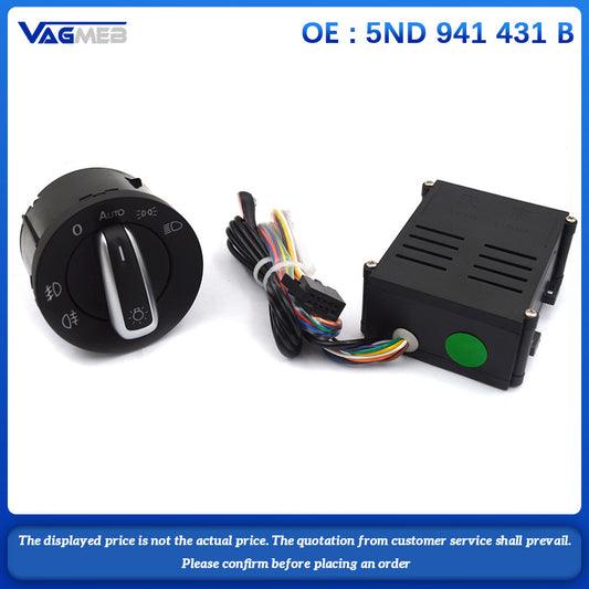 For VW Polo 6R Golf MK6 Auto Headlight Switch and External Module  5ND 941 431 B