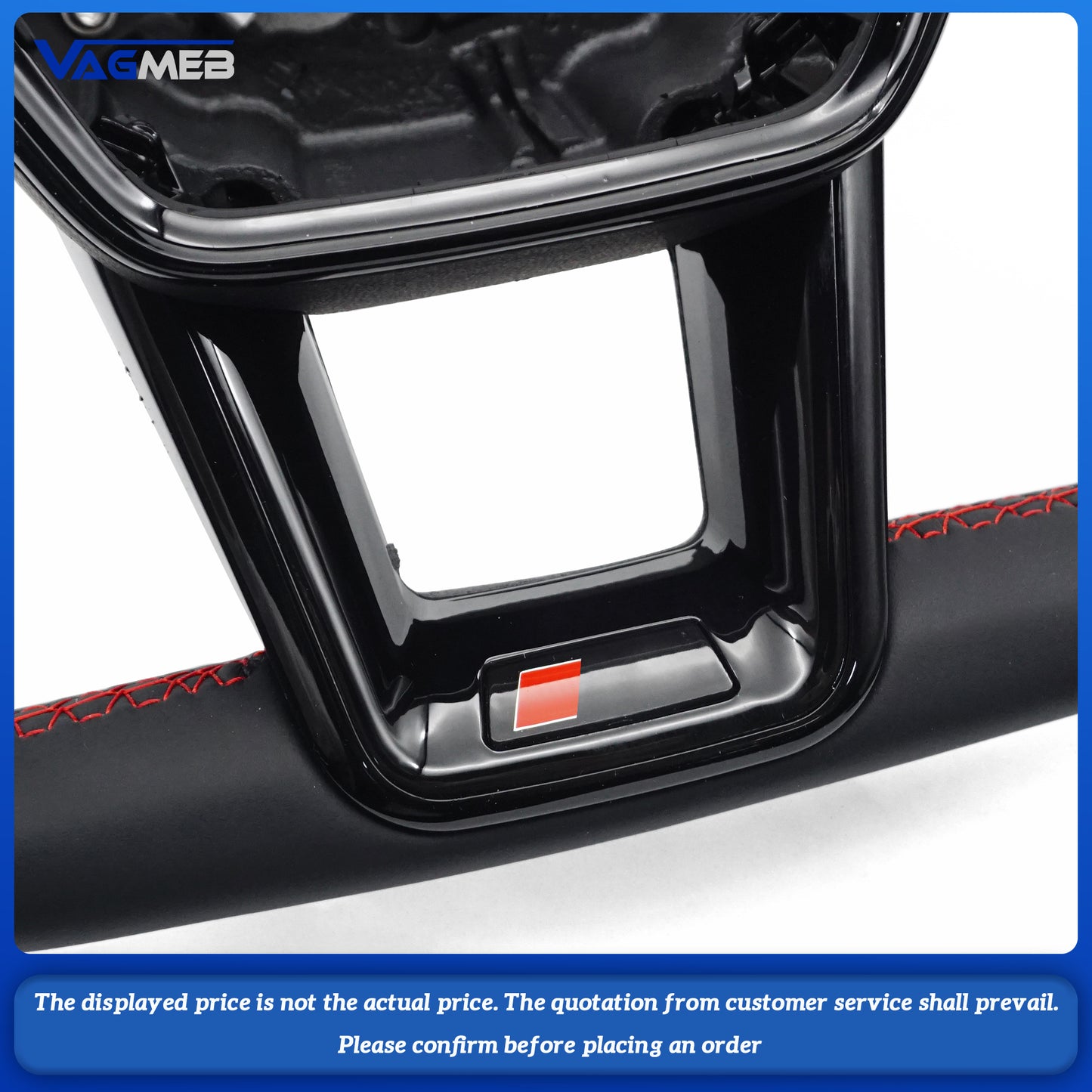 For Audi A6 RS6 C8 Pemi Perforated Leather Blat Bottomed Sports With heating function Steering Wheel