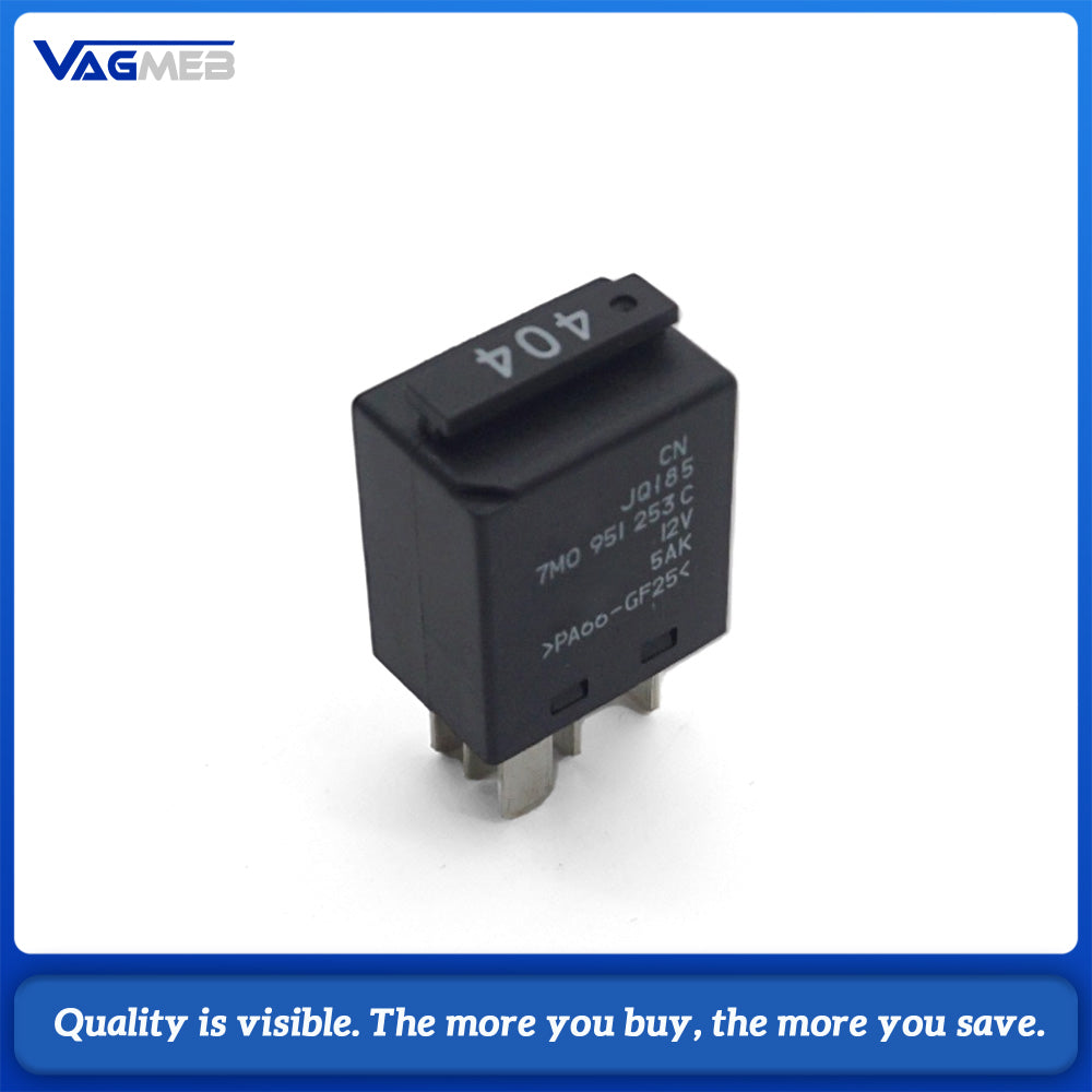5AK 100 Relay OE 7M0951253C JQ185 12V 30A 5Pin Multi Purpose Fuel Pump Fan Relay Fit VW Audi Skoda Seat Golf Passat T5 Sharan