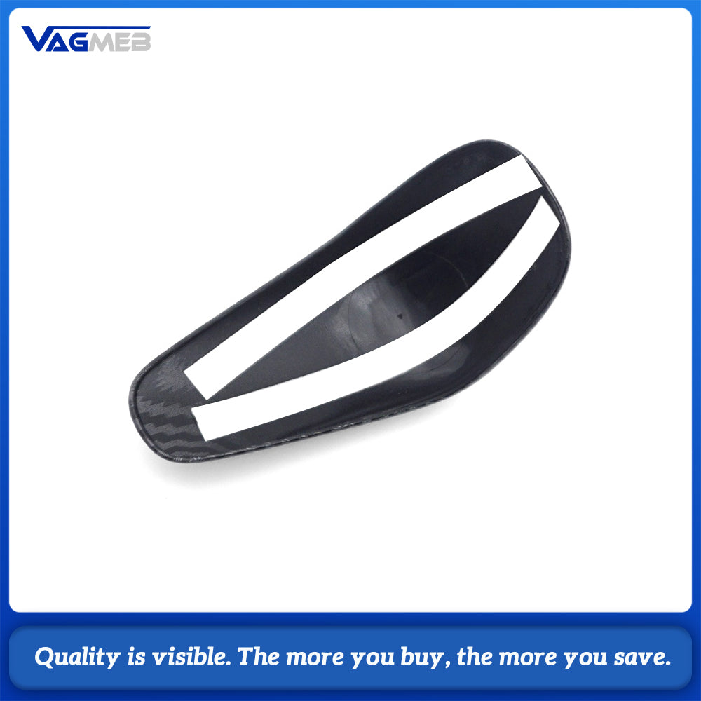 Car Gear Shift Knob Head Cover Sticker Interior Car Styling Accessories ABS Carbon Fiber Black New for Audi A6 A7