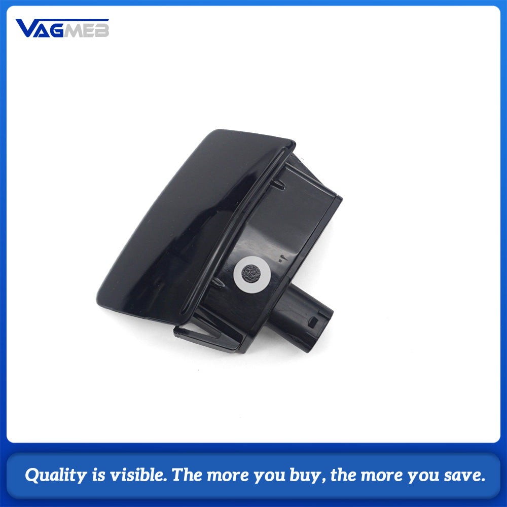 Complete Black Blind Spot Monitoring Mirror Caps Kit For Audi Q7 4M Lane Change Assist System Left & Right Rearview Mirror Housing Set
