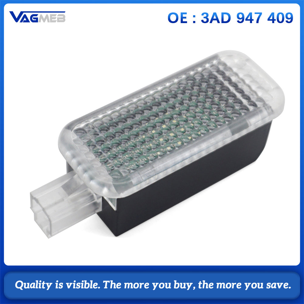 3AD947409 LED Interior Footwell Lights For VW Passat B6 Golf MK5 MK6 Audi A5 A6 A7 Q3 Q5 Q7 Octavia Seat
