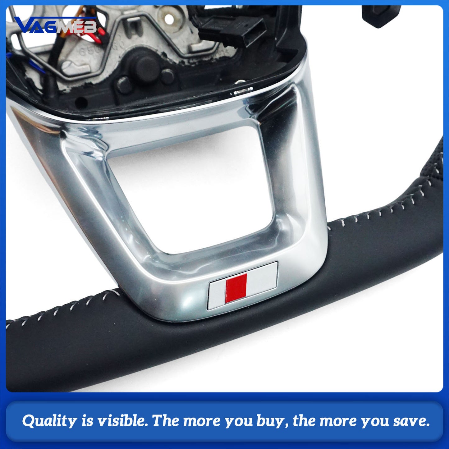 Heated steering wheel suitable for Audi Q3 F3 perforated leather multifunction steering wheel, steering wheel accessories