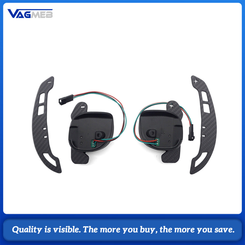 Magnetic Steering Wheel Paddle Shifters, Fit for Dodge Challenger 2015-2025 SRT Hellcat Scat Pack, Carbon Fiber Magnetic Shift Paddles Direct Replacement Plug & Play