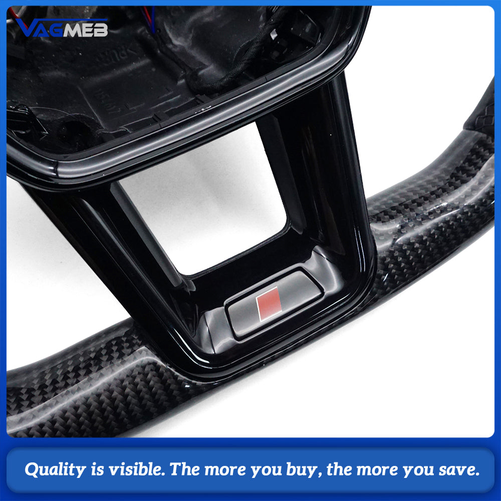 Suitable for Audi A6C8 carbon fiber performance With heating function steering wheel