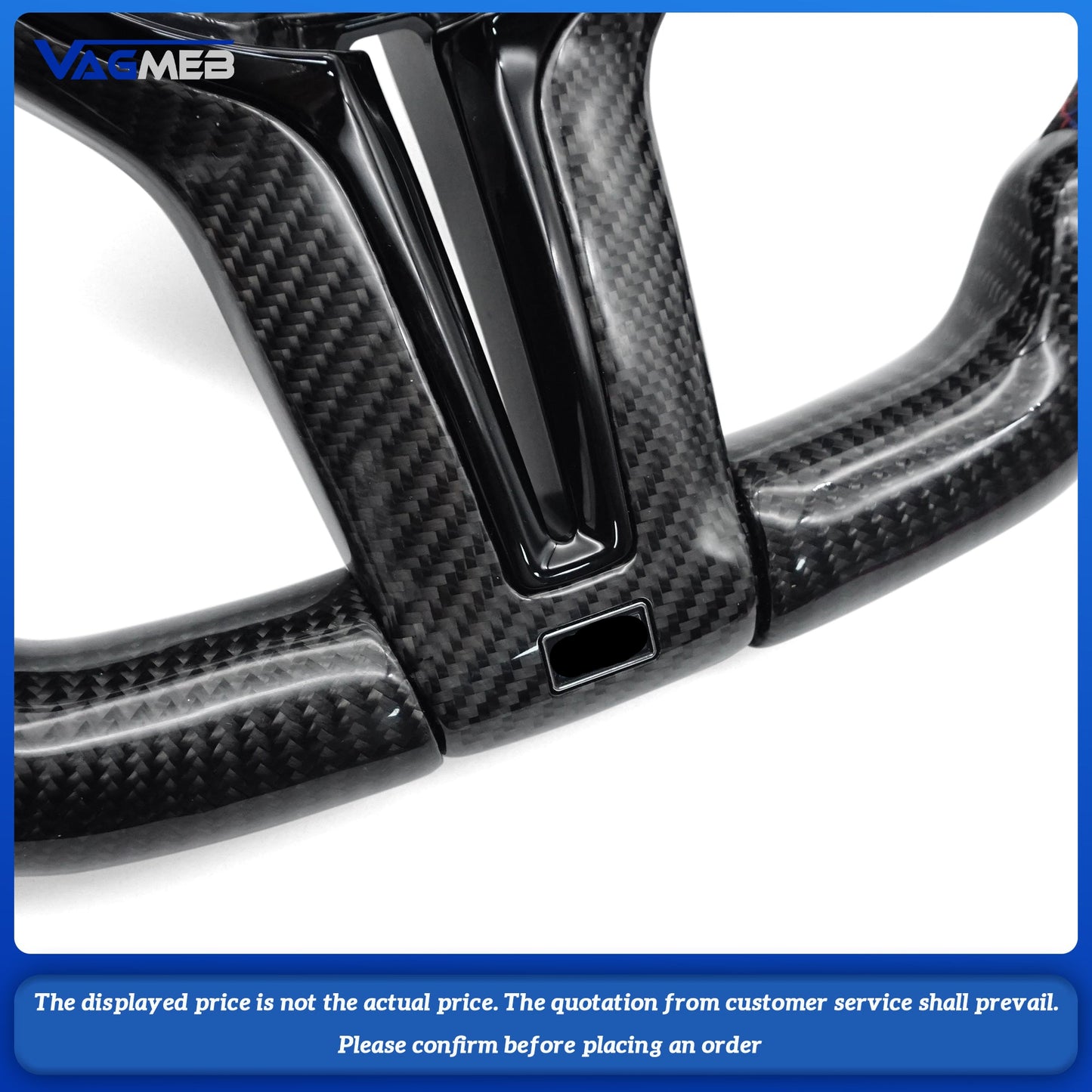 Steering wheel modification suitable for BMW F30 F10 F31 F20 F25 F22 F36 F33 F32 Carbon fiber material customizable color