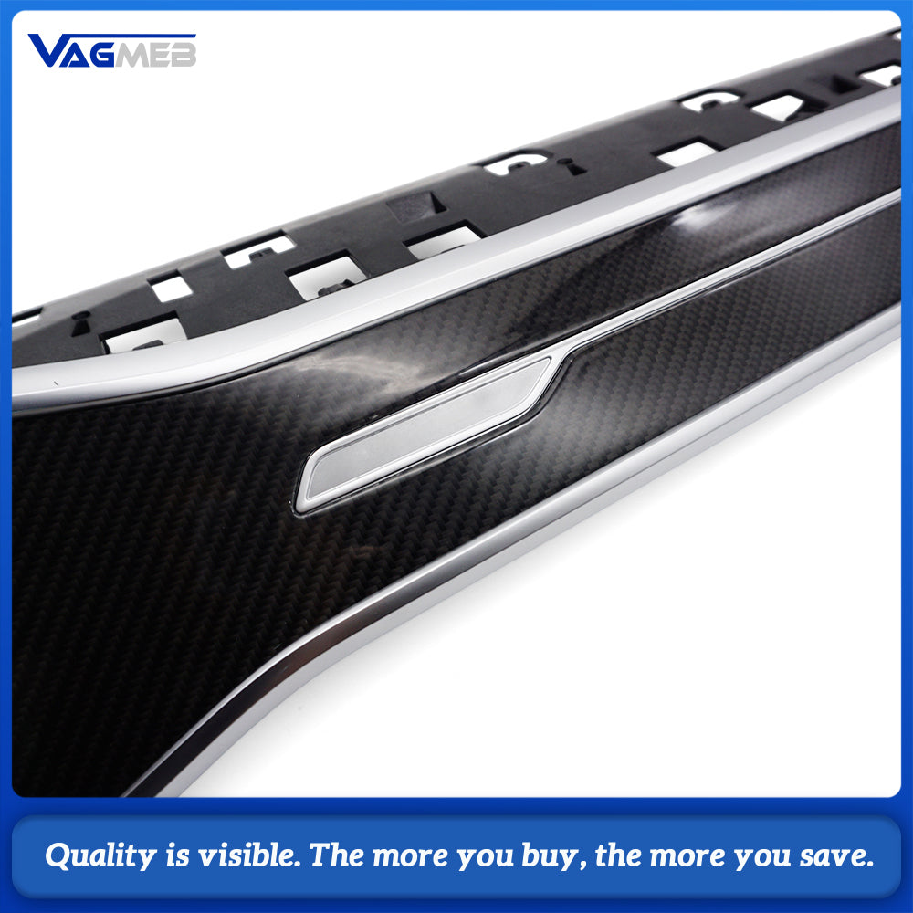 For Audi A6C8 version of the central console dashboard trim panel