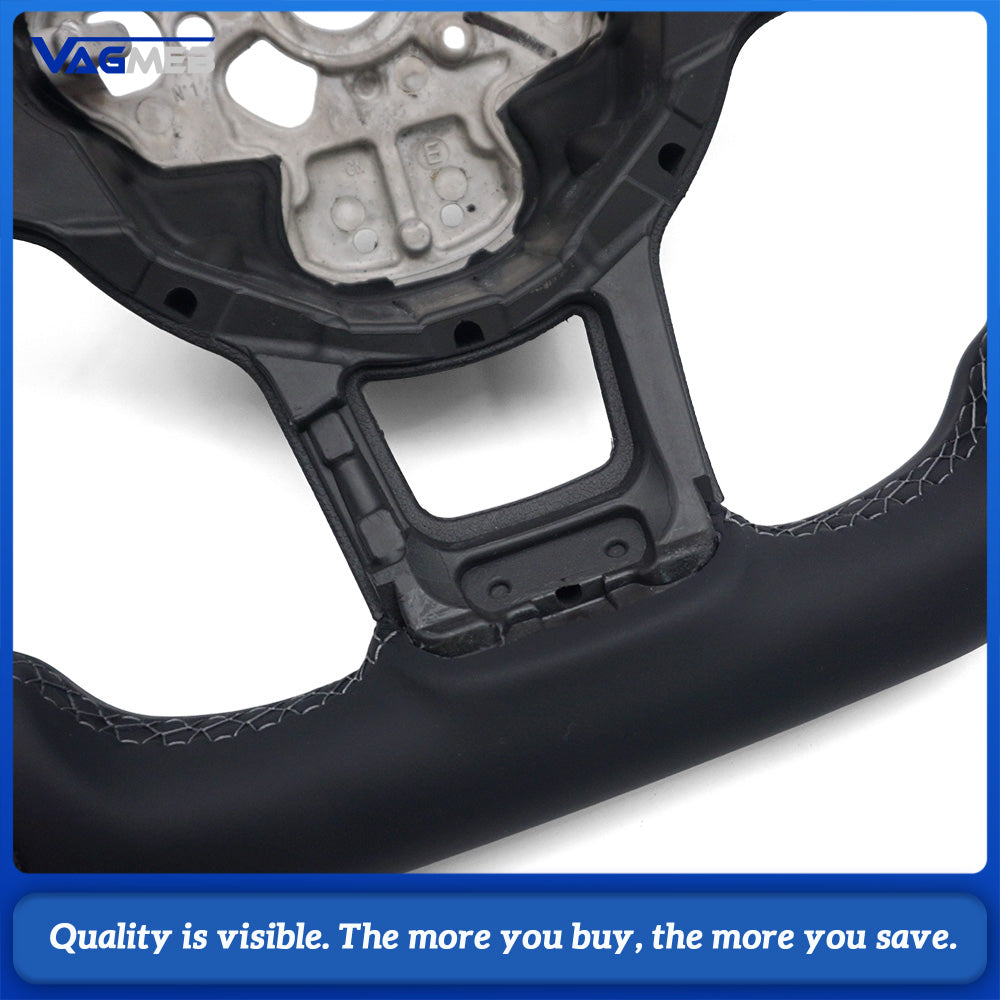 Suede leather perforated material steering whee core for VW Golf MK7 7.5 Polo Tiguan MK2 Passat B8