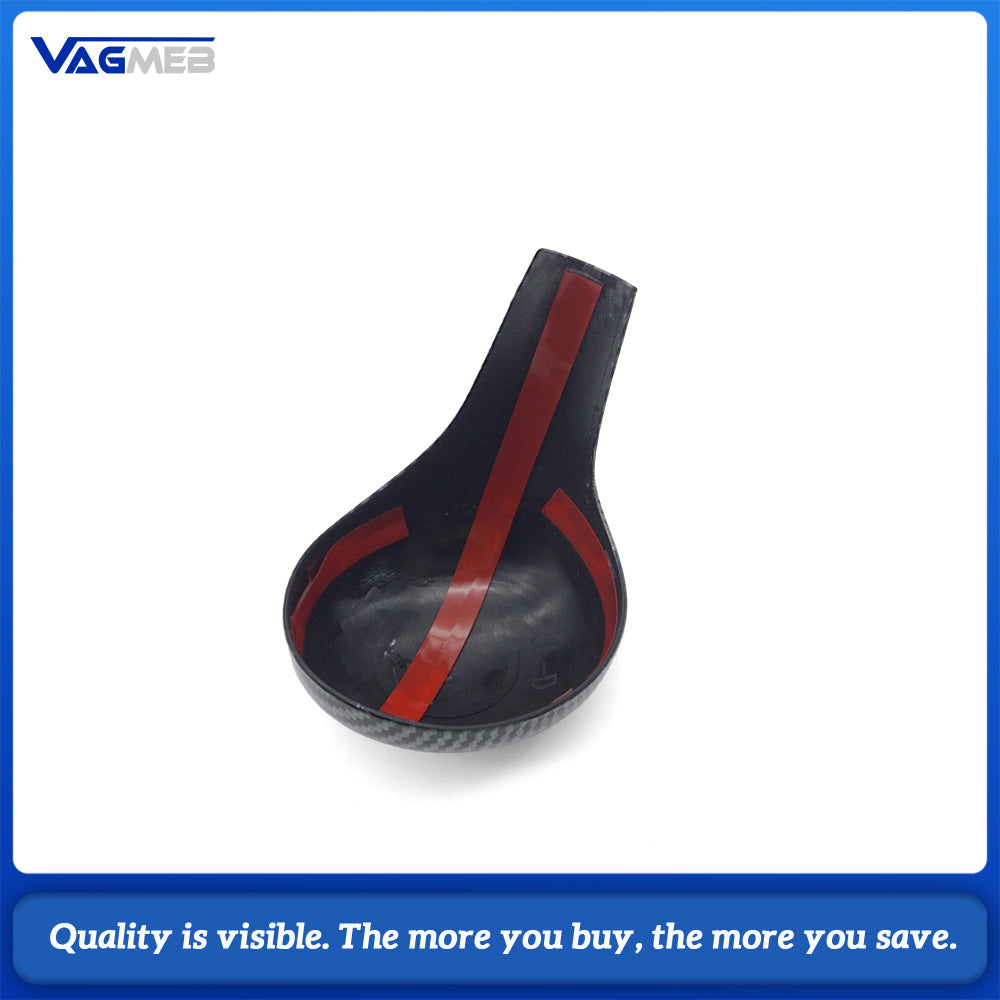 Gear Shift Handle cover Carbon Fiber ABS Gear Shift Knob Handle Lever Cover for Audi A4LA5A6LS6Q5