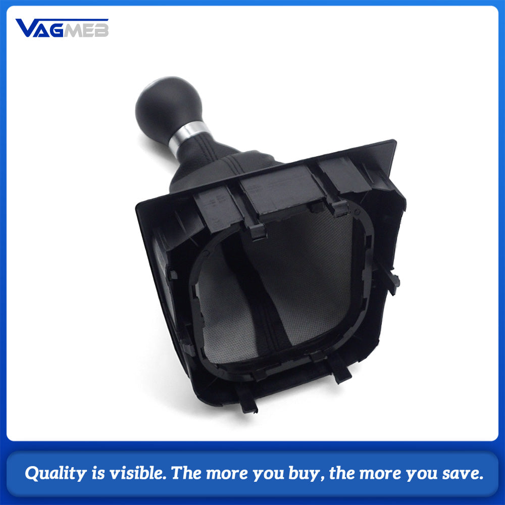 Gear Shift Knob with Leather Boot Collar Case For VW Golf MK5 Golf MK6 Car Accessorie