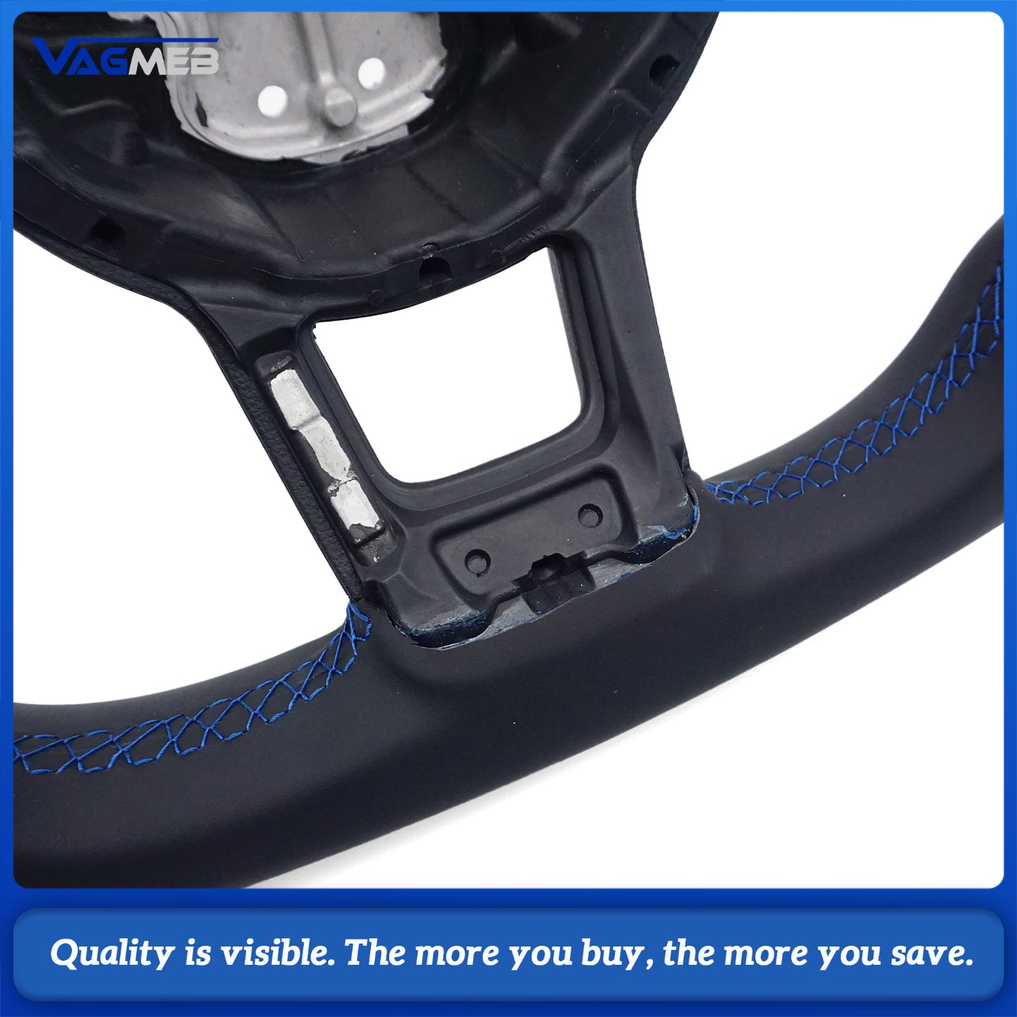 Alcantara leather steering wheel suitable for VW Golf MK7 7.5 GTI GTD GTE R Polo GTI Tiguan MK2 Passat B8 Sport steering wheel
