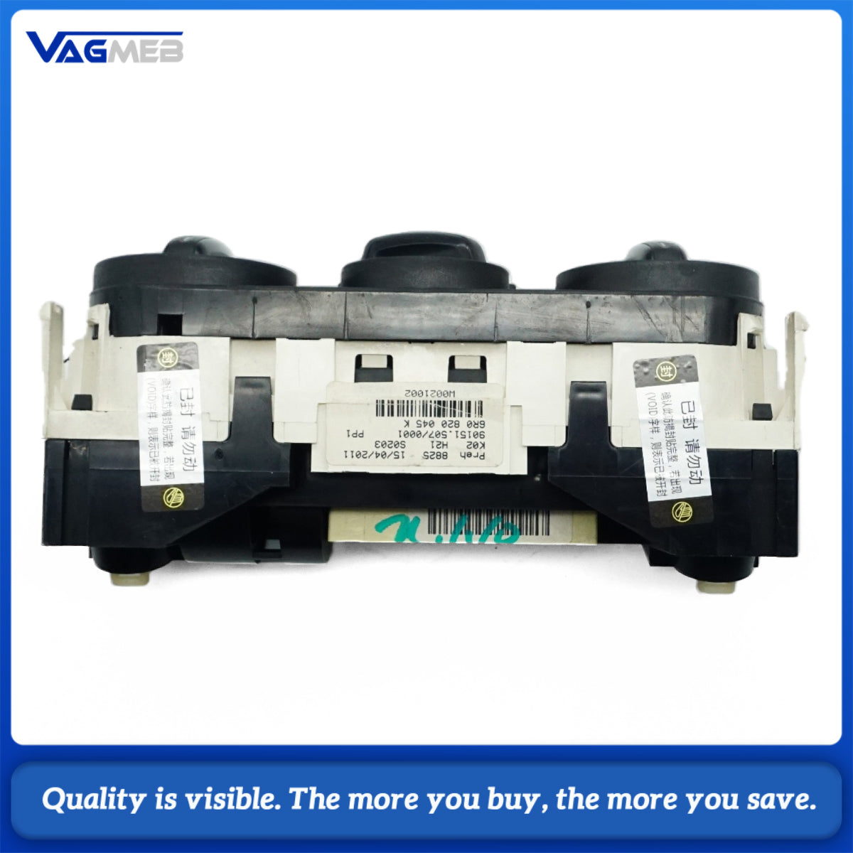 Manual Fresh Air Conditioning Heater Climate Control Panel Knob Switch For VW Polo 6R0 820 045K