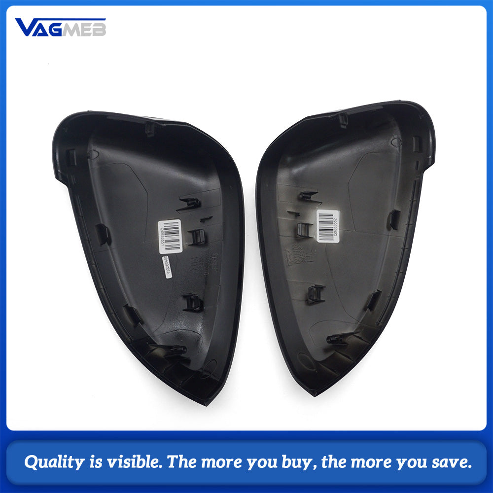 For Audi A4 B9 Black Mirror Shell For Lane Change Assist System Replacement Mirror Cover