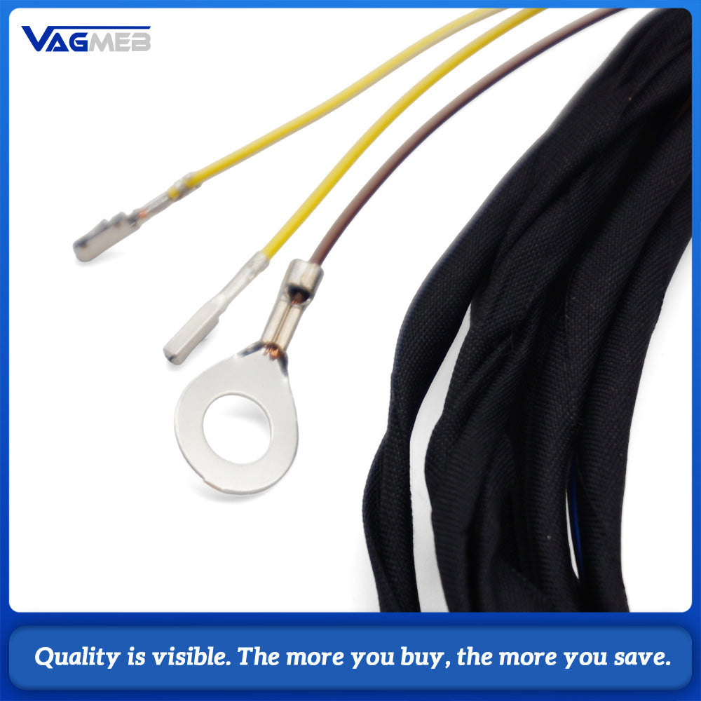 LED Light Up Badge Wiring Harness for Volkswagen Golf 8 R-Line, Plug and Play Logo Lamp Cable Kit