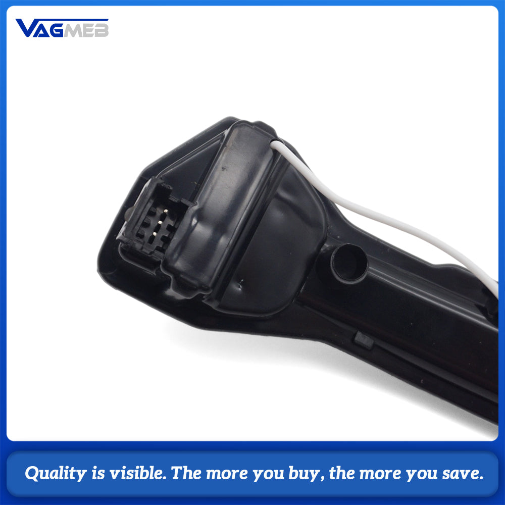 Car Gloss Pure White Rearview Mirror Cover With Letter Mark Wing Mirror Cap Replacement For VW Golf 7 MK7