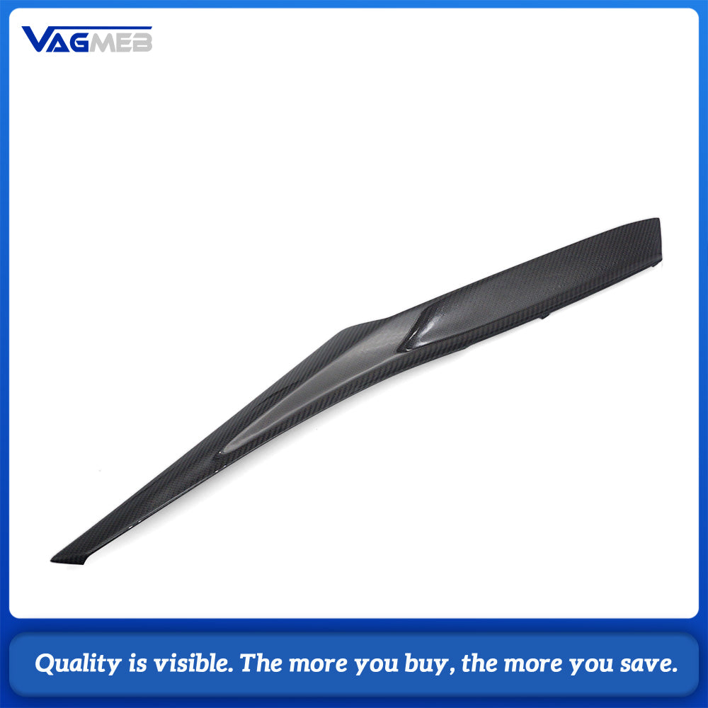 Real Dry Carbon Fiber Dashboard Interior Trim Strip For BMW M2 G87 LCI 2023+ Car Interior Decoration Replacement Molding