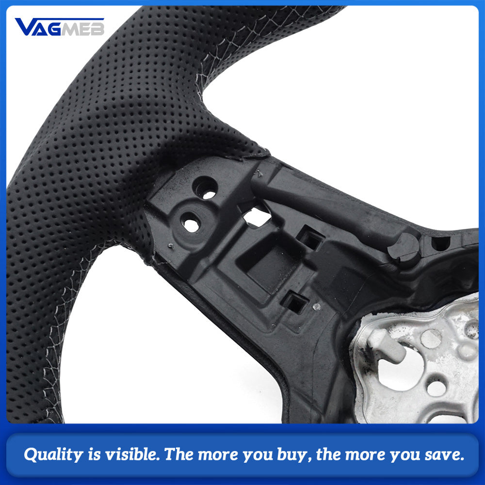 Steering Wheel Is Suitable For VW Golf MK7 MK7.5 GTI Made Of Perforated Leather Car Accessories