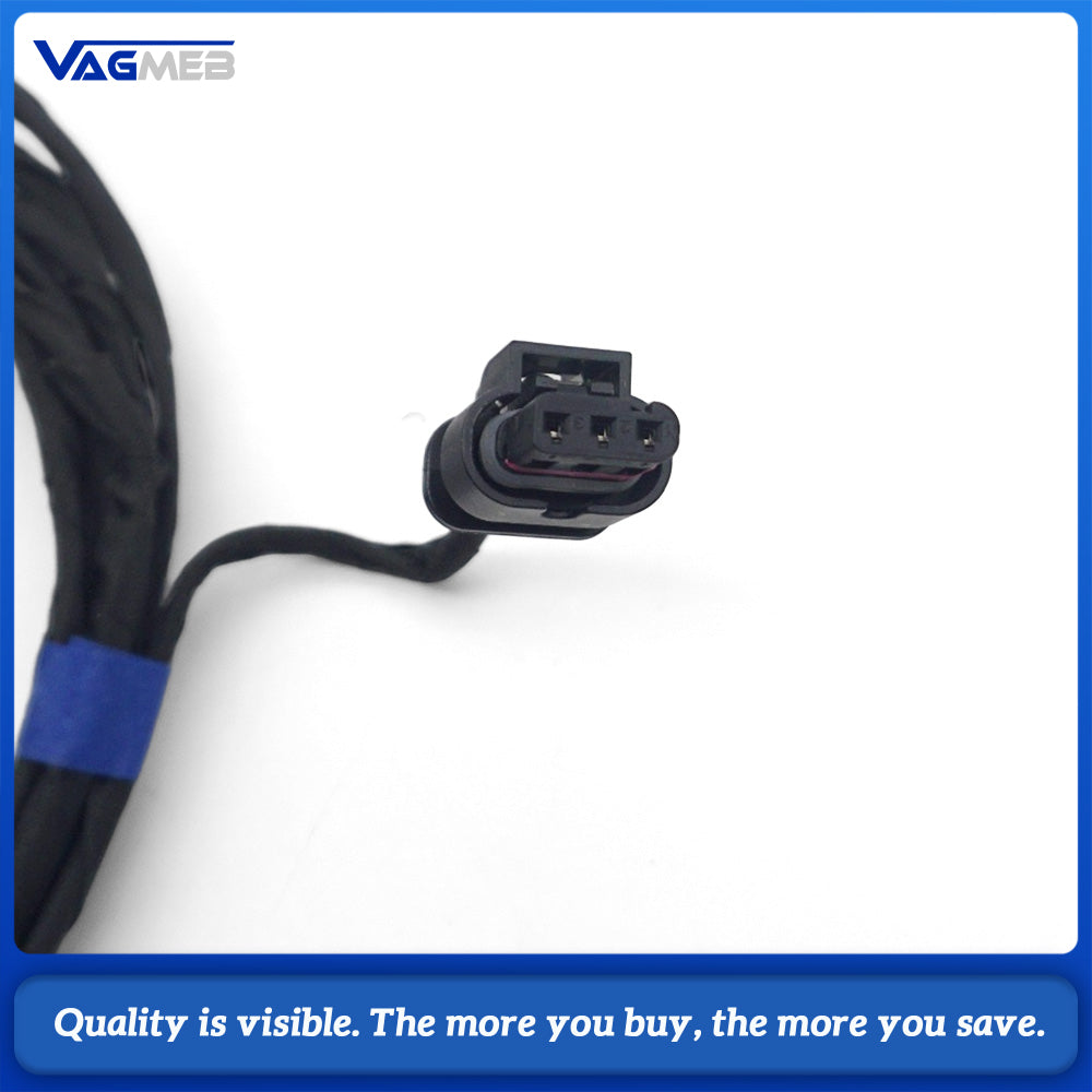 Front Bumper PDC Parking Distance Sensor Wiring Harness 8K0971095A Fit Audi A4 B8 S4 A5 Q5 2008-2015 Plug And Play Ultrasonic Radar Wire Loom Auto Parking Aid Repair Replacement Spare Parts