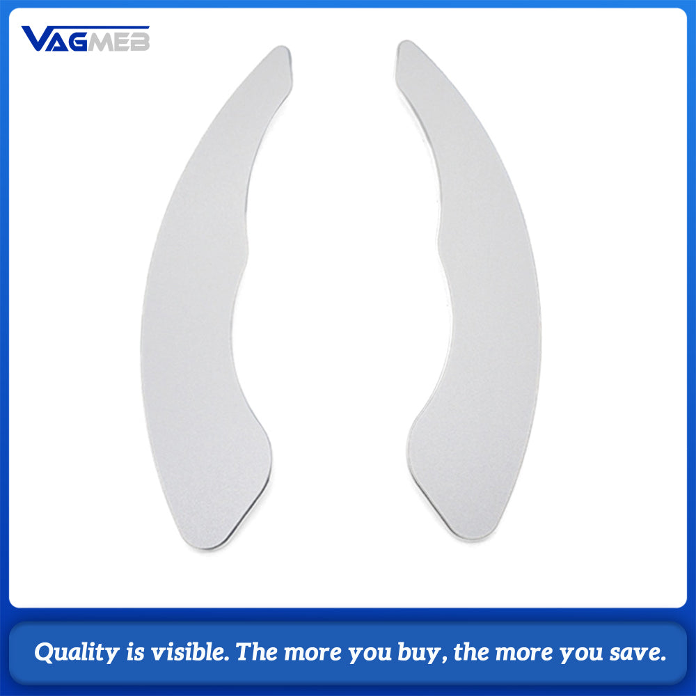 Steering Wheel Silver Paddle Shifter Trim Cap For VW Golf MK7 MK7.5