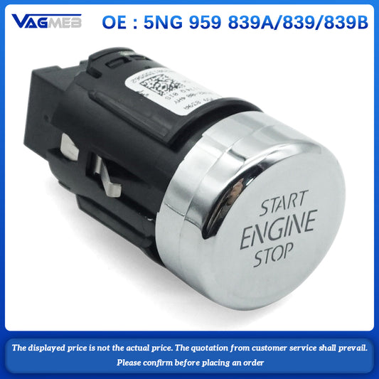 Auto Engine Start Stop Switch Button For BAP For VW MQB Tiguan MK2 5NG 959 839 A 839 839B