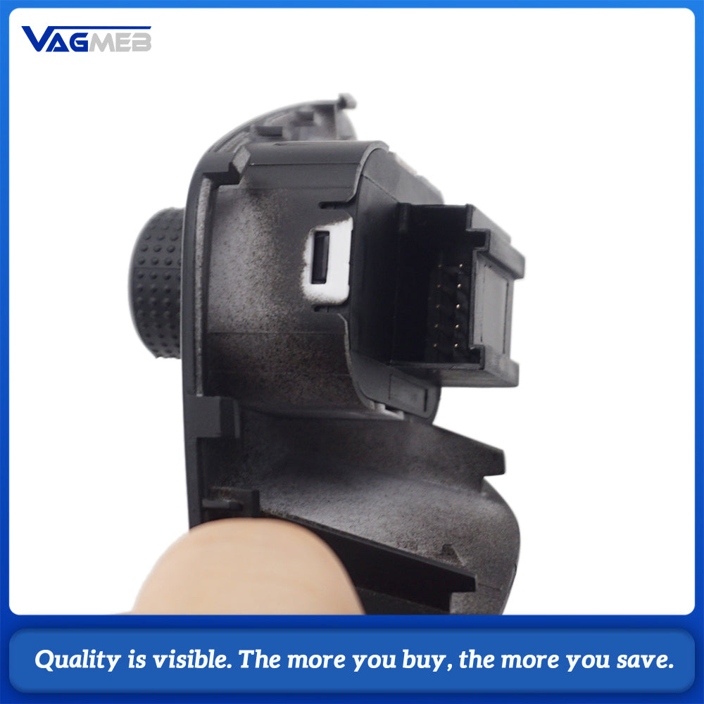 New Exterior Side Mirror Adjust Switch Knob for Seat Ibiza 2009-2015 6J1 959 565 Compatible with Multiple Models