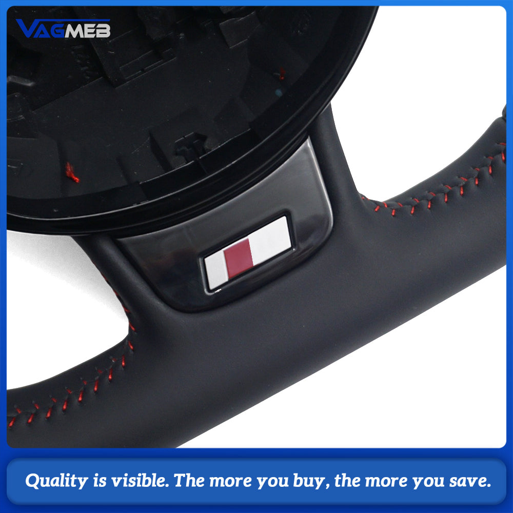 For Audi A4B8 semi-punched red line multi-function steering wheel