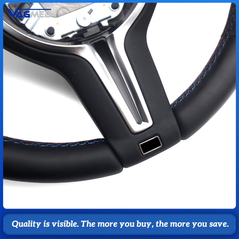M Sport Steering Wheel for BMW Flat Bottom F01 F06 F10 F11 F12 F20 F21 F22 F25 F26 F30 F31 F32 F33 F34 F36 M3 F80 M4 F82 M5 F90