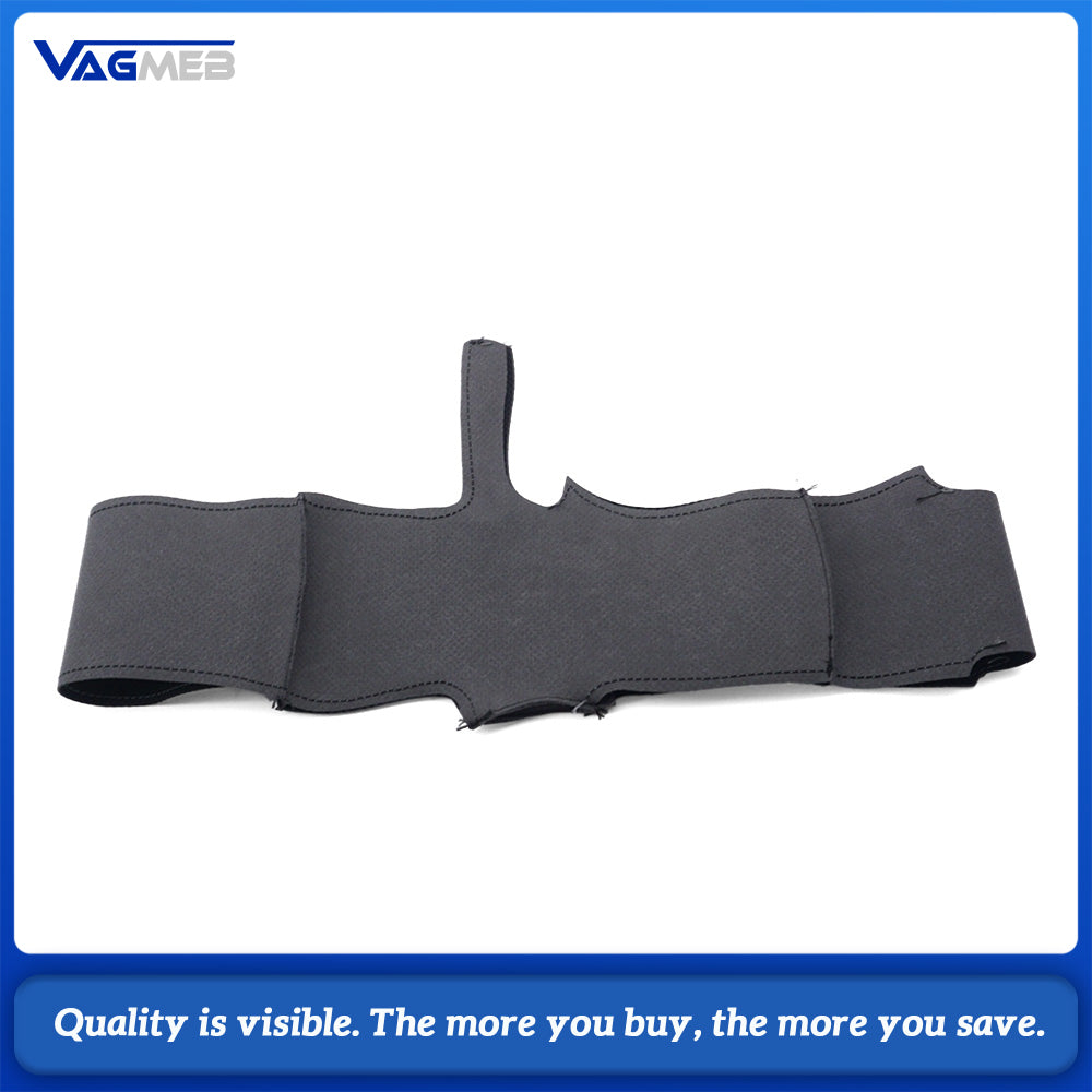 For Audi A6 C8 Steering Wheel Perforated Leather Wrap Replacement Skin With Dark Gray Stitching