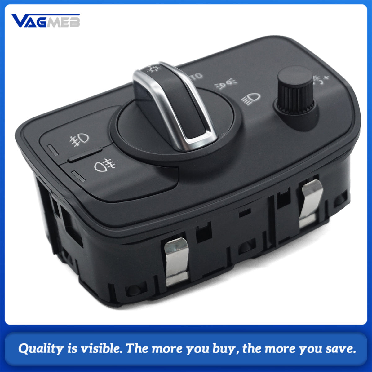 estilo de coche interruptor de Control de faros perilla lámpara de cabeza para Audi A3 Cabriolet Sportback TT S3 8V 8V0 941 531 AE