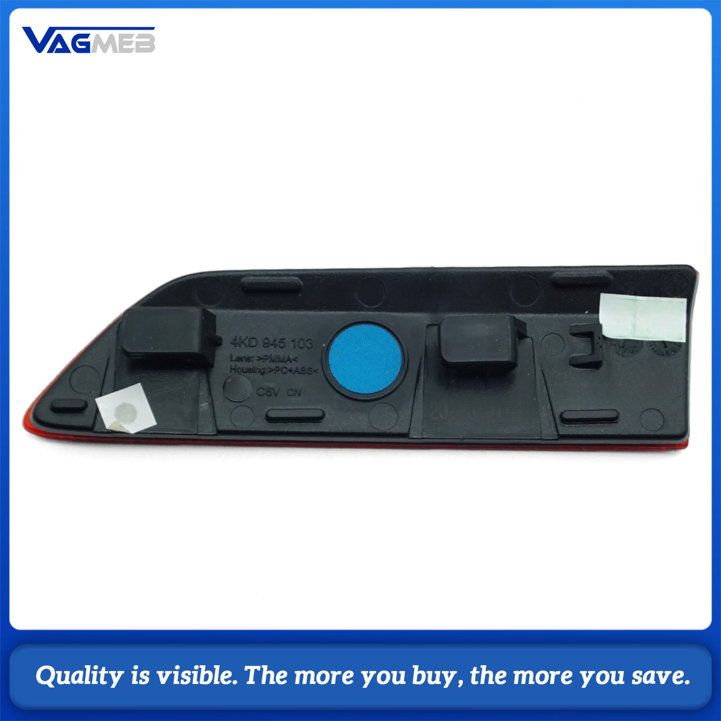 For Audi A6 C8 Sport 2019 2020 2021 2022 2023 2024 Rear Bumper Inner Side Reflector Car accessories 4KD 945 103