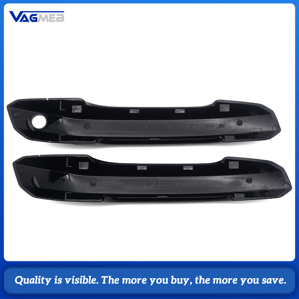 8WD837876/8WD837875/8WD839875 For Audi A4L B9 Exterior Door Handle Cover, Black Painted, FrontRear LeftRight, For 2017-2025 Audi A4 A5 Q5L
