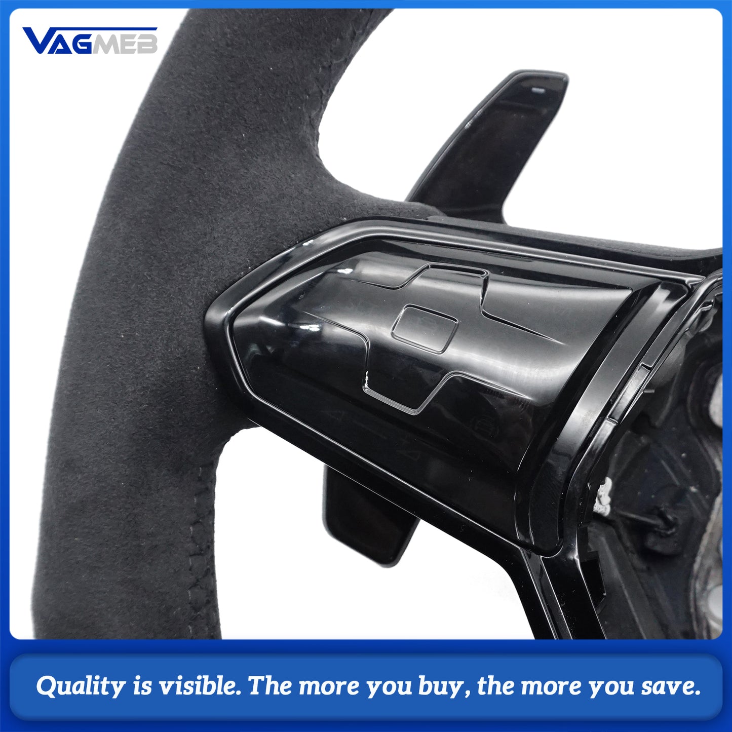 For VW Golf 8 MK8 POLO GOLF 7 GTI R-line MK7 MK6 Passat CC GTS Scirocco GTD GTE GLI JETTA Leather Steering Wheel