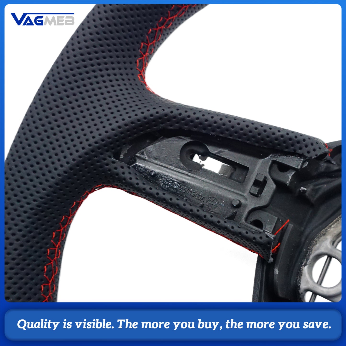 A Perforated leather Sports steering wheel for Audi Q5 FY Q7 4M Q8 S RS LOGO multifunctional steering wheel With Heated