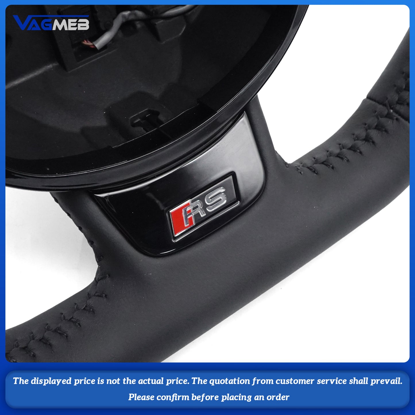 assembly leather D-shaped sports steering wheel for Audi A3 8V  steering wheel,With buttons and paddles