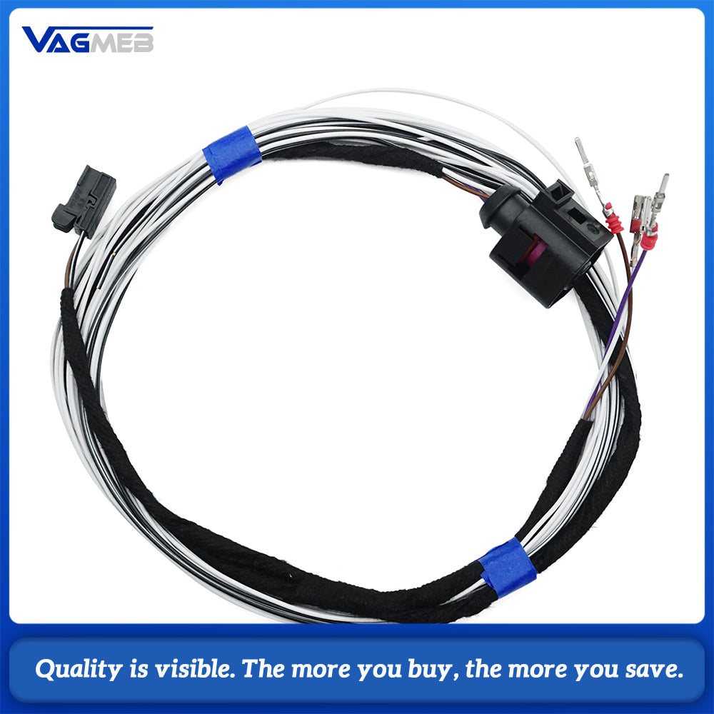 Rear View Logo Camera Cable For VW Golf 7 MK7 Passat B8 T-ROC RVC Reversing Flip Camera Connector Wiring Harness Static Track
