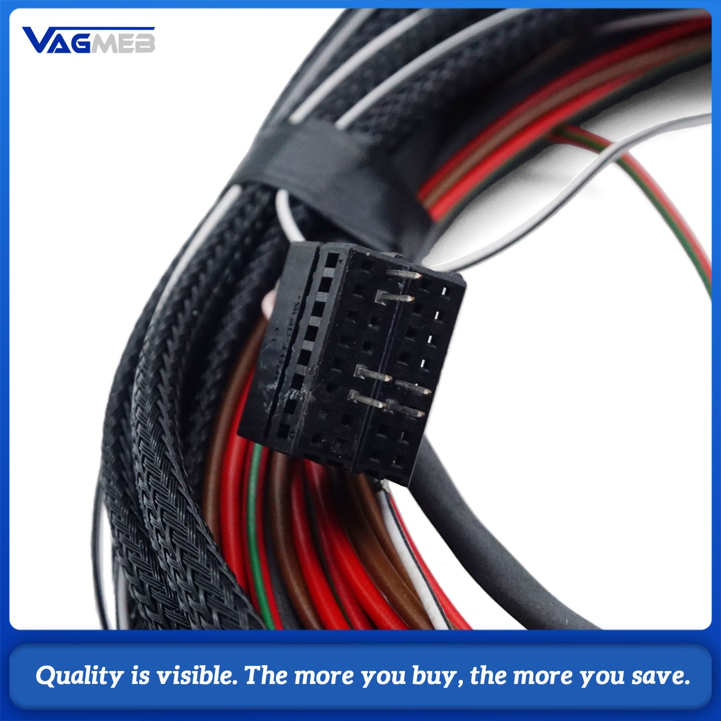 For Audi A6 C8 8 liters of 12-pin wiring harnessUpgrade Wiring Harness with 360° Surround View Camera