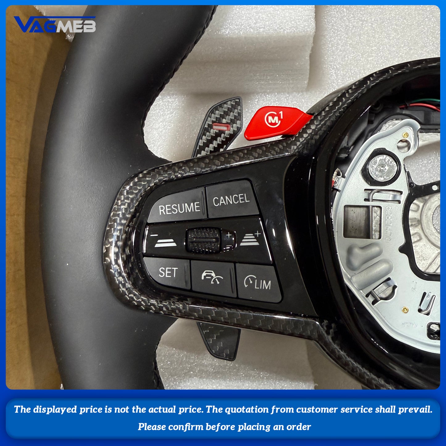 Steering Wheel For BMW 3 4 5 Series G20 G23 G26 G30 G32 G80 G82 G87 F90 G05 G06 G29 G42 Car Accessories